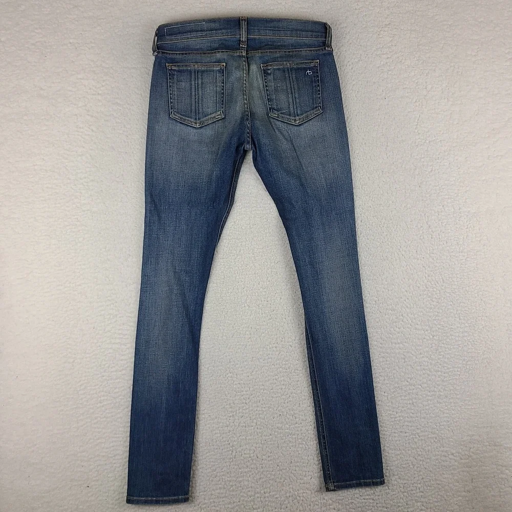 Rag  & Bone Jeans Womens 26x29 Skinny Carmine Dark Wash‎ Blue EC